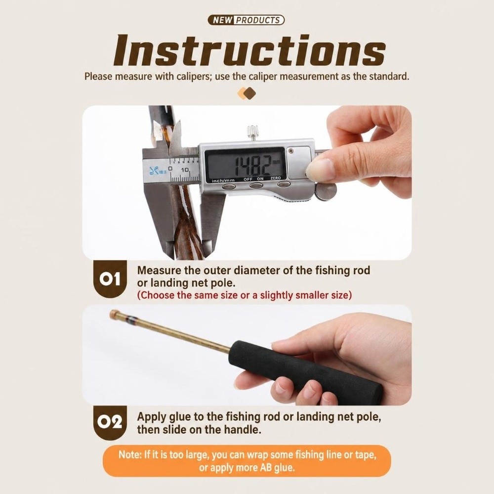 EVA 낚싯대 손잡이 미니 사이즈 싱글 그립 로드 제작 - Fishing Rod Repair Kit 리뷰 및 가격