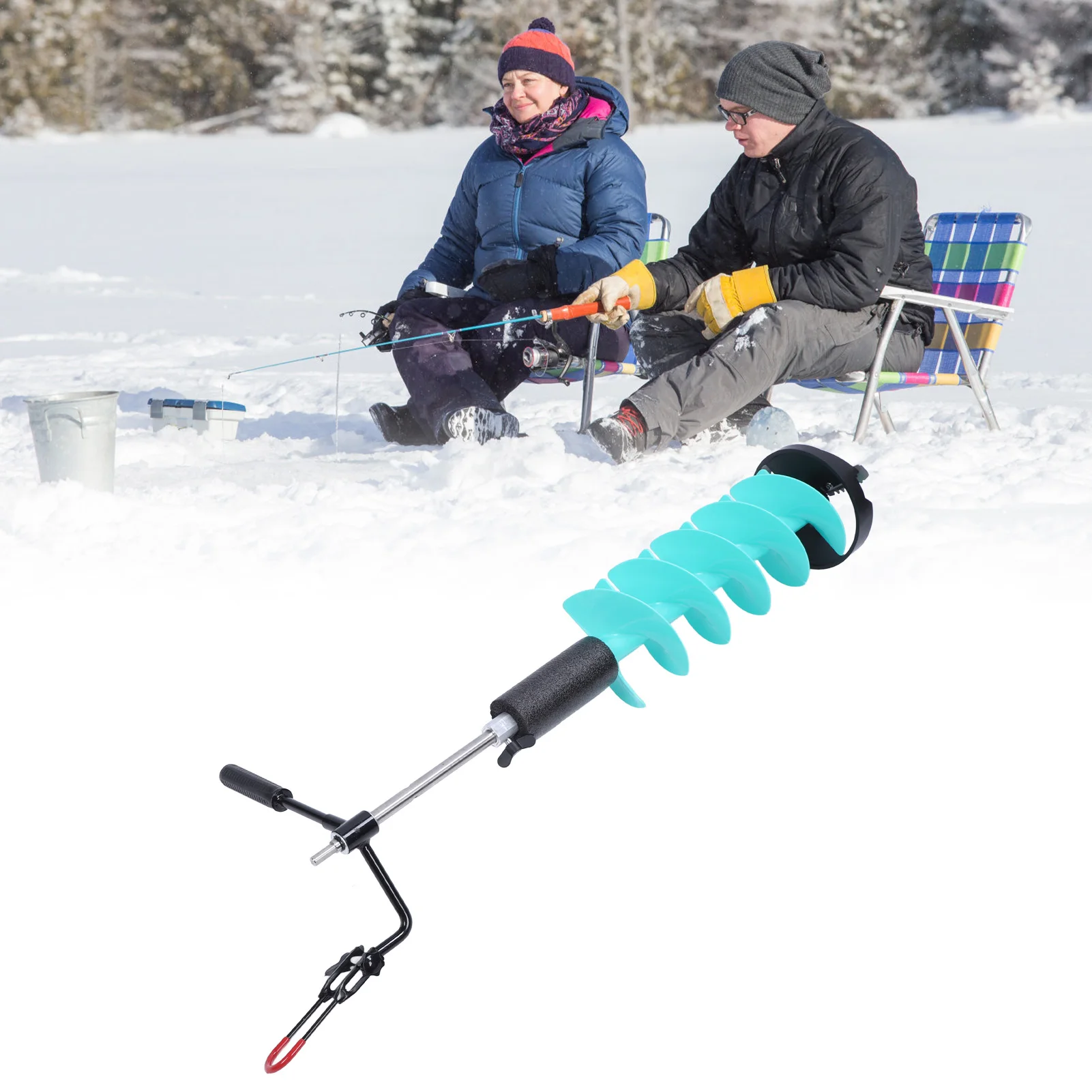 전동식 얼음 청소 키트, 8인치 얼음 드릴 헤드(날카로 - Fishing Rod Ice 리뷰 및 가격