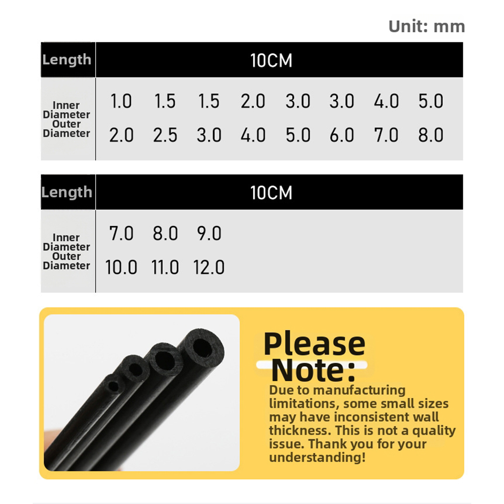 낚싯대 수리용 10cm 블랙 중공 탄소 섬유 튜브, 강 - Fishing Rod Repair Kit 리뷰 및 가격